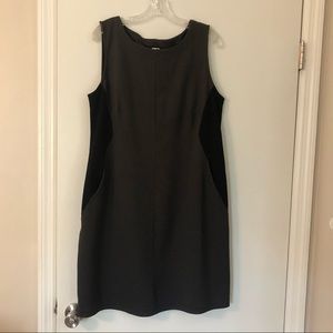 NWOT Jockey XL Charcoal/Black Shift Dress